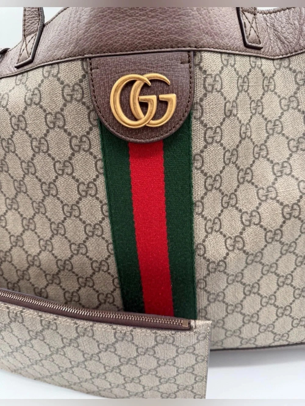 Gucci Ophidia GG Supreme Tote EUC w/ Pouch